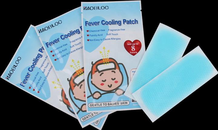 Actual product image PhoneLook Cooling-Patch froid (6pcs) pour faire baisser la fièvre avec gel rafraîchissant actif (6 x)