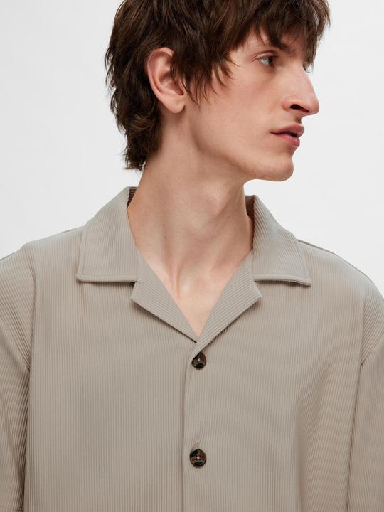 Immagine prodotto Selected Homme Camicia a maniche corte con collo cubano a coste (XL)