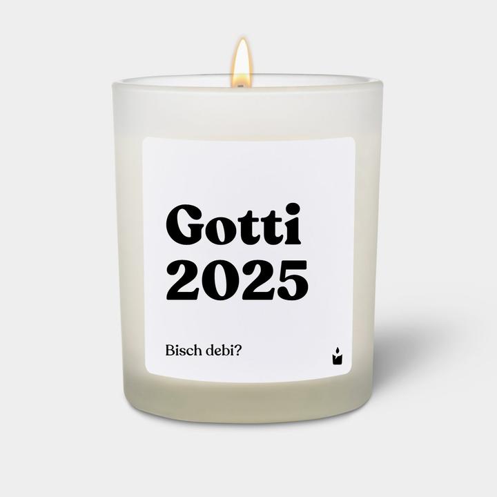 Actual product image Chatty Candles Duftkerze Woody Gotti 2025. Bisch debi?