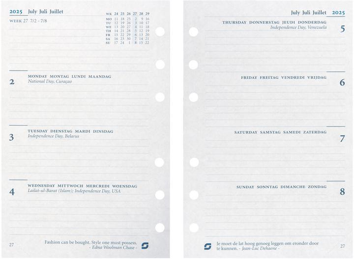Nährwerte und Zutaten Succes Senior Jahresinhalt Januar - Dezember (9.5 x 15 cm, Deutsch, Englisch, Italienisch, Französisch)