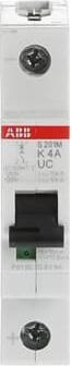 Actual product image ABB LS S201M-K4UC Circuit breakerÂ K-Char., 10kA, 4A, 1P