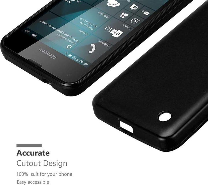 Actual product image Cadorabo TPU Matt Metallic Cover (Microsoft Lumia 550)