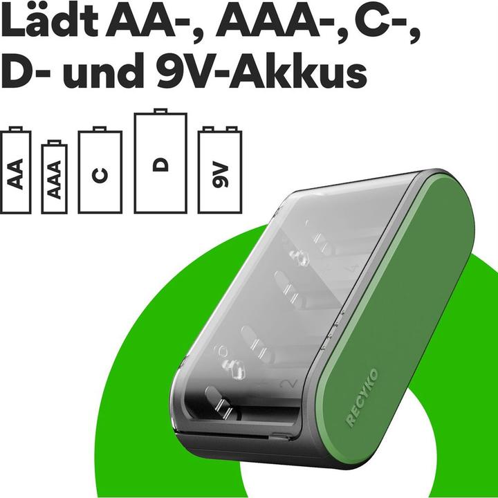Actual product image GP Batteries Battery Recharger (1 pcs., AA, AAA, C, D, Rechargeable battery)