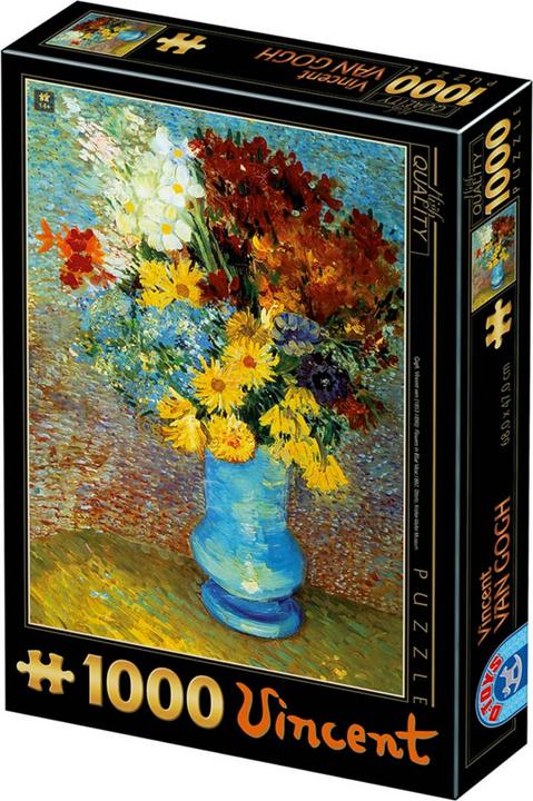 Produktbild D-Toys Puzzle 1000 Van Gogh, Blumen in einer blauen Vase (1000 Teile)