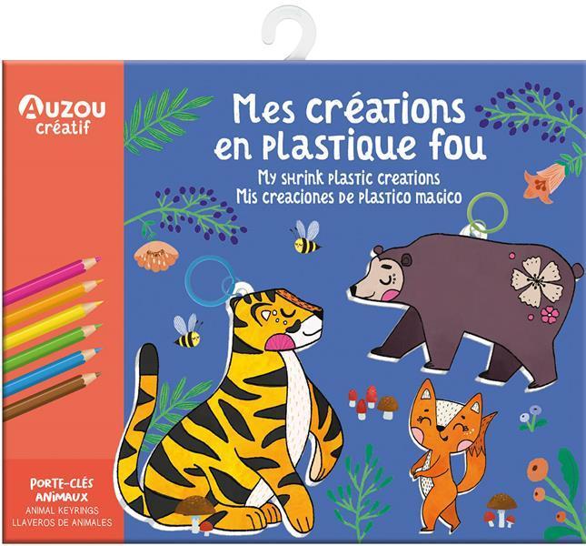 Produktbild Auzou France Mes créations en plastique fou : porte-clés animaux (Französisch, Oreski Antoana, 2023)