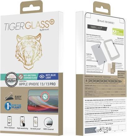 Immagine prodotto Muvit Vetro blindato, filtro per la luce blu, vetro protettivo (1 Pezzo/i, Apple iPhone 13 Pro)