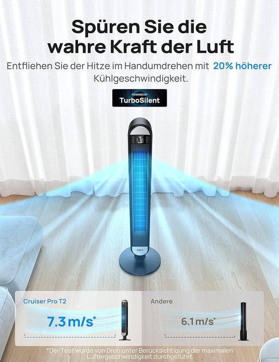 Produktbild Dreo Smarter Turmventilator - Cruiser Pro T2S (48 dB)