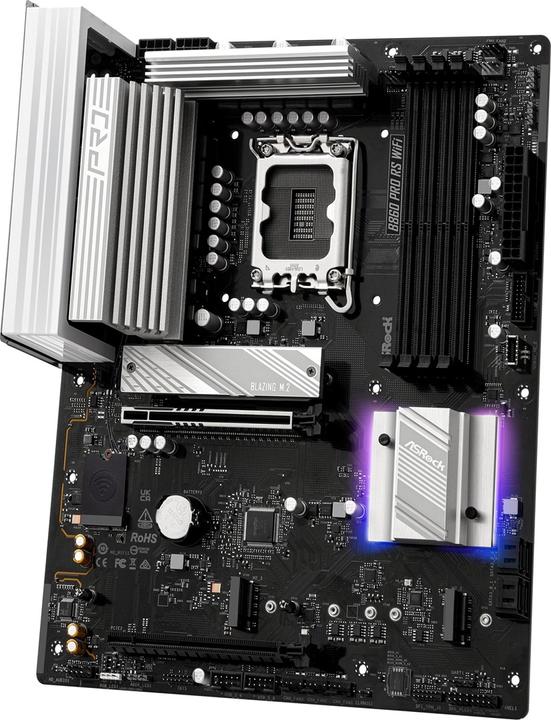 Produktbild AsRock B860 Pro RS WiFi DDR5 Intel S retail (LGA 1851, Intel B860, ATX)