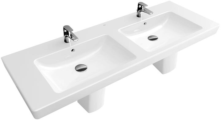 Produktbild Villeroy & Boch V&B Schrank-Doppelwaschtisch SUBWAY 2.0 1300x470mm, mit ÜL we (470 mm, 1300 mm)