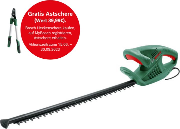 Produktbild Bosch Home & Garden Heckenschere EasyHedgeCut 55 (Elektroheckenschere)