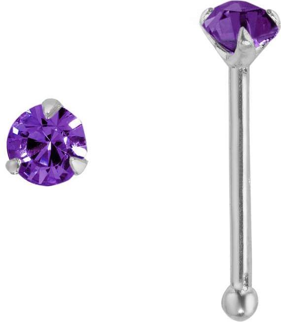 Bijouteria Nasenpiercing (Silber 925, Kristall)