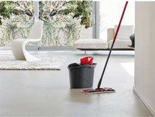 Image du produit Vileda Ultramax Power 155743 Système de Nettoyage à Plat 2-en-1 Métal/Microfibres Noir/Rouge 14 x 35