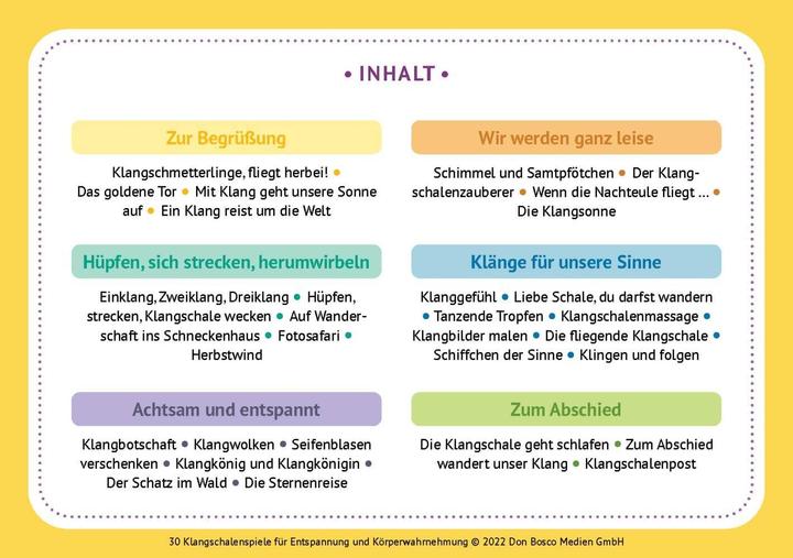 Energie-Label 30 Klangschalenspiele für Entspannung und Körperwahrnehmung (Deutsch)