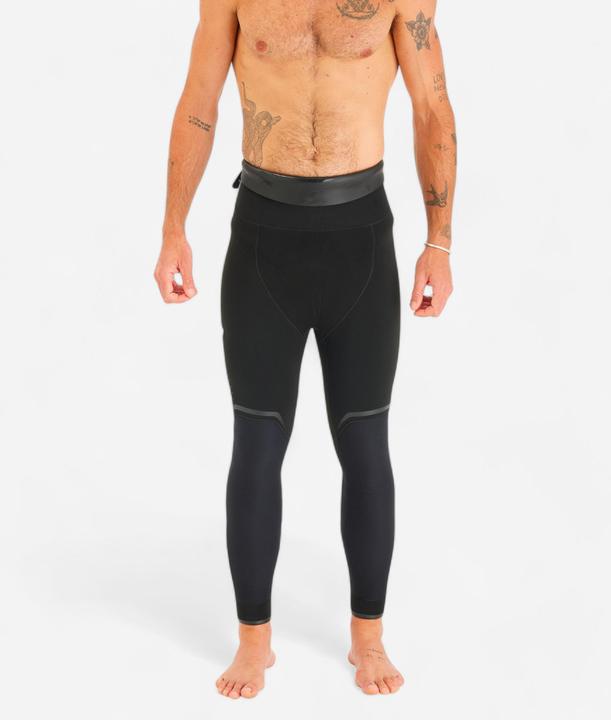 Subea Neoprenhose Tauchen Herren Glattneopren SPF 900 7 mm schwarz