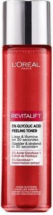 Image du produit L'Oréal Paris L'Oreal Paris Revitalift Peeling Toner avec 5% d'acide glycolique 180ml (Gommage, 180 ml)