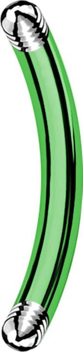 Star Piercing Bananen-Stab grün (ohne Messing, Titan G23)