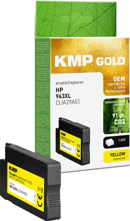 KMP Cartuccia d'inchiostro giallo compatibile con HP 3JA29AE 963 XL (Y)