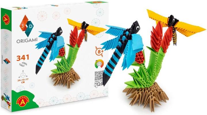 Actual product image Selecta Spielzeug ORIGAMI 3D - Dragonflies, 341 pcs. (341 pieces)