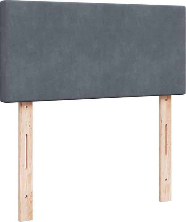 Image du produit VidaXL Bo x lit de saut avec matelas 100 x 200 cm velours (100 x 200 cm)