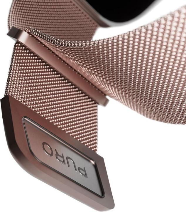 Image du produit Puro Milanese Magnetic Band - Pasek ze stali nierdzewnej do Apple Watch 38/40/41 mm (różowe złoto) (38 mm, 40 mm, 41 mm, Acier inoxydable)