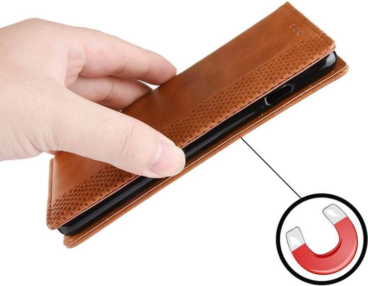 Image du produit Cover-Discount Honor 90 - Housse Stand Flip Case marron (Honor 90)