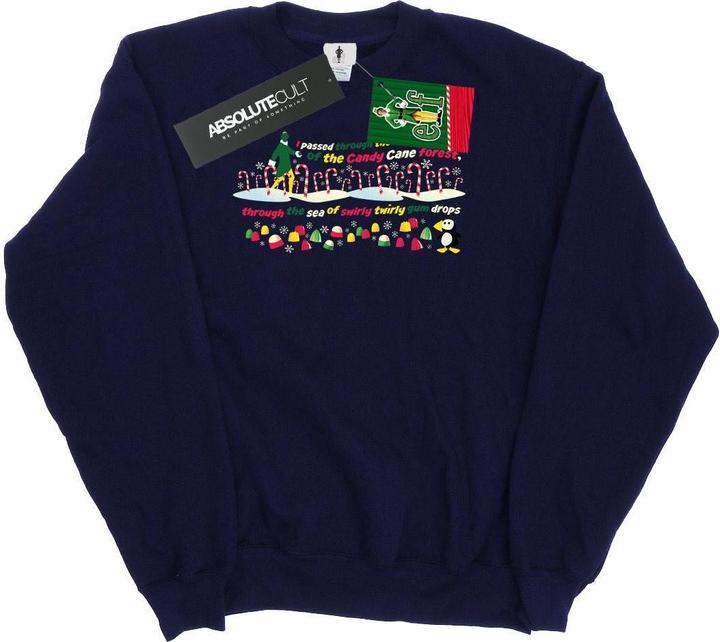 Elf Candy Cane Forest Sweatshirt (XL)