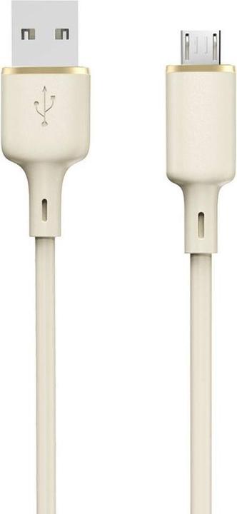 Actual product image Dudao L7SM USB-A - micro USB cable 5A 1m - beige (1 m)