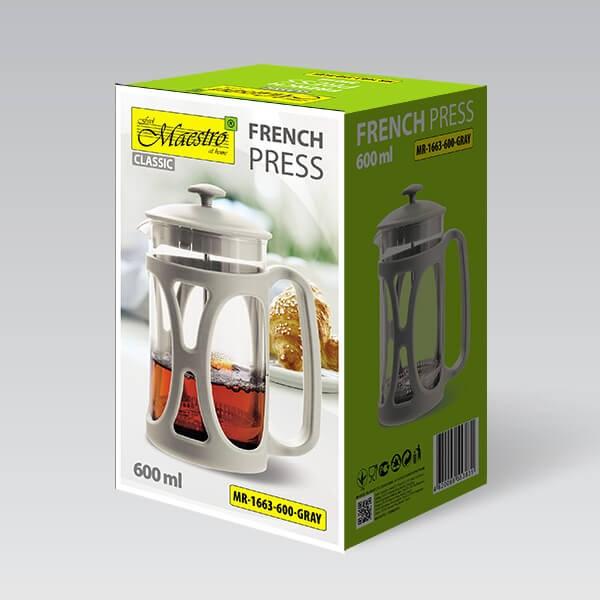 Actual product image Maestro Prasa francuska 600ML MR-1663-600-GRAY (0.60 l)