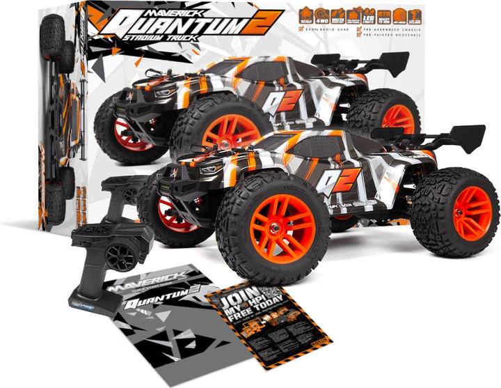 Produktbild Maverick Quantum2 XT 1:10 Stadium Truck - Orange (Mit Radio, Batterie nicht enthalten) (RTR Ready-to-Run)