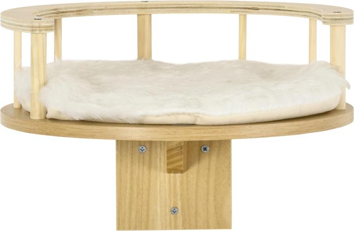 Image du produit PawHut Étagère murale (10.50 cm, Chêne+Blanc crème)