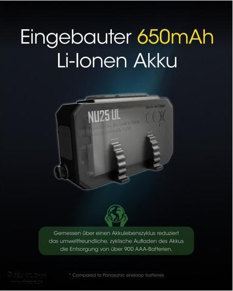 Produktbild Nitecore NU25UL -Ultralight (400 lm)