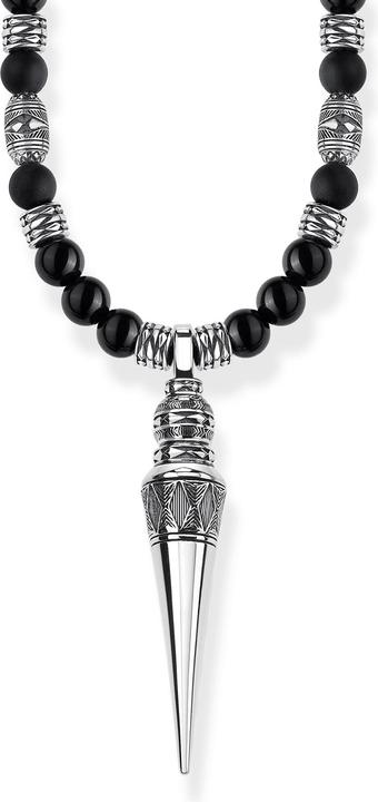 Immagine prodotto Thomas Sabo Catena Meditazione nera (Nylon, Argento 925, 60-70 cm)