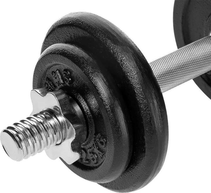 Produktbild HMS Hantelgewichte mit Kunststoffkoffer ST20 20kg, schwarz (2 x 10 kg)