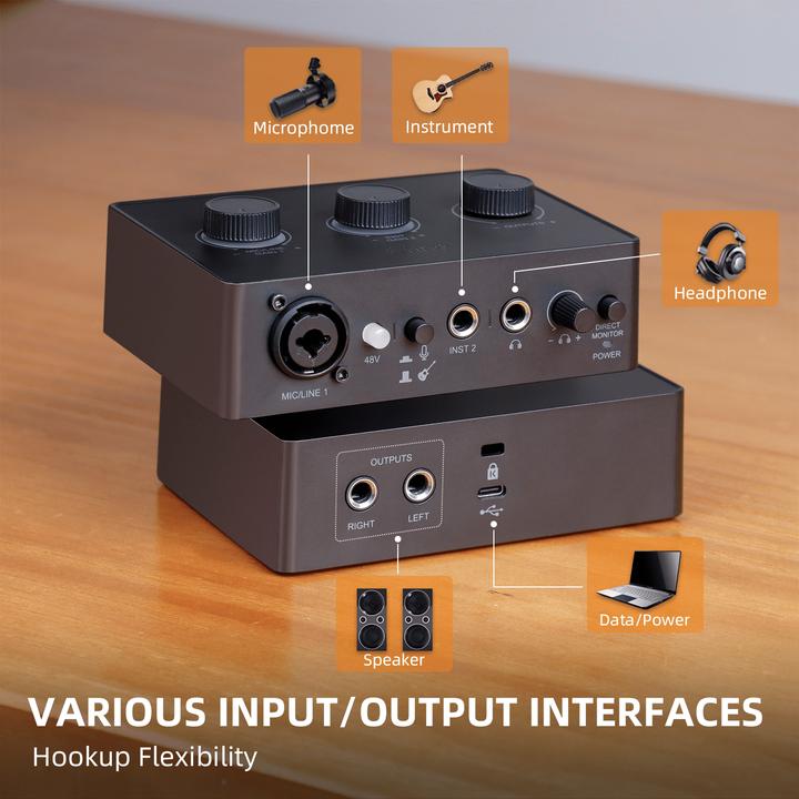 Produktbild Fifine Ampli1 Sound Card Podcasting Audio Mixer