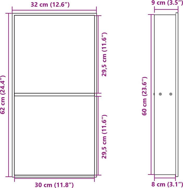 Actual product image VidaXL Leora (620 mm)