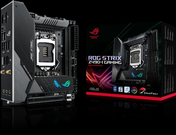 Image du produit ASUS ROG Strix Z490-I Jeux (LGA 1200, Intel Z490, Mini-ITX)