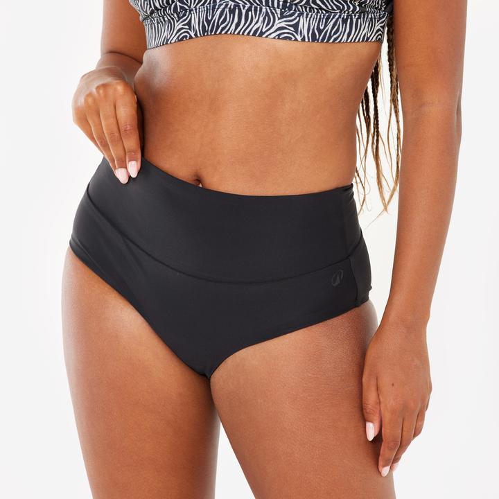 Nabaiji Women’s swimming high-waisted briefs swimsuit bottoms - Eva black