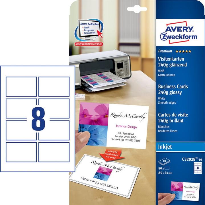 Actual product image Avery Premium (240 g/m², 10 x, A4)