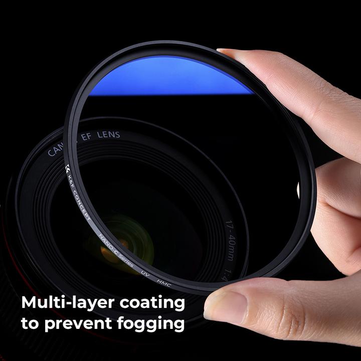 Produktbild K&F Concept 62MM MC UV Protection Filter Slim Frame with 18 Multi-layer Blue Coatings (C Series) (62 mm, UV-Filter)