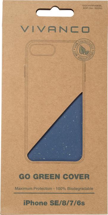Produktbild Vivanco GoGreen Cover Apple iPhone SE/8/7/6S, Blau (Apple iPhone SE (2nd Gen), Apple iPhone 8, Apple iPhone 6s, Apple iPhone 7)