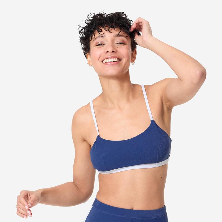 Image du produit Olaian Haut de maillot de bain surf brassière éponge Femme - Katy bleu (40, 42)