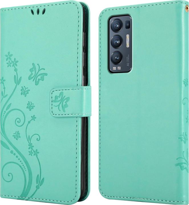 Actual product image Cadorabo Flower Book cover (Oppo Find X3 Neo)