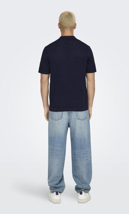 Produktbild Only & Sons ONSMOON Gestricktes Polo-Hemd Polo (M)