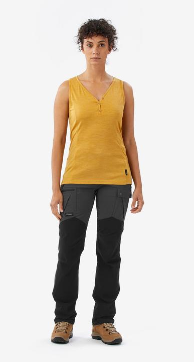 Actual product image Forclaz Merino-Tanktop Damen - Merino Fresh gelb (M)