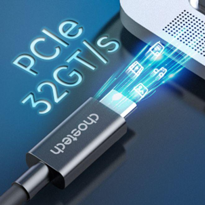 Produktbild Choetech USB-C Thunderbolt 4 Lade- und Datenkabel (0.80 m, USB 4.0, 100 W)