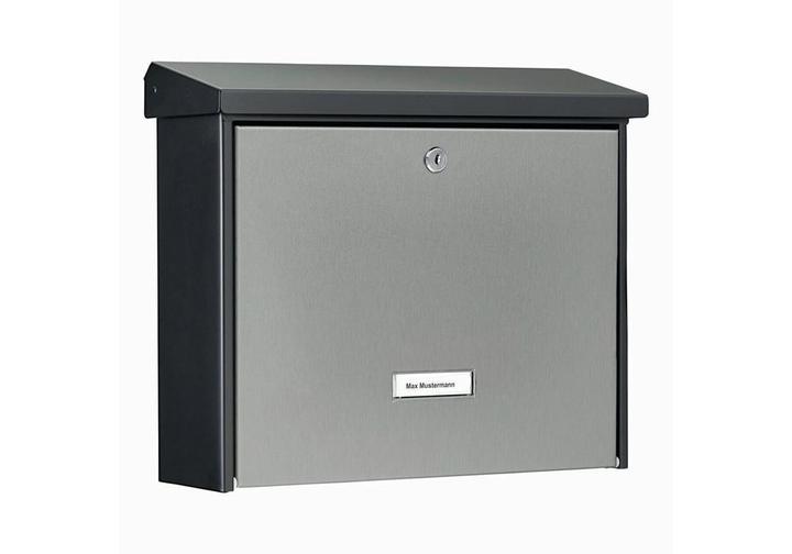 Produktbild Burg Wächter Briefkästen London 6867 black&steel