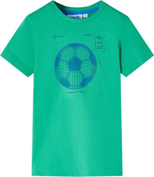 VidaXL Kinder-T-Shirt Grün 128,Material: 100 % Baumwolle,Farbe (128)