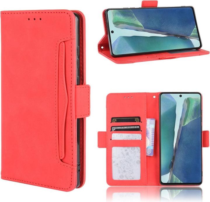 Produktbild Cover-Discount Galaxy S20 FE - Etui mit vielen Kartenfächer rot (Samsung Galaxy S20 FE)