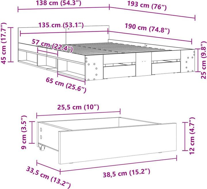 Produktbild VidaXL Keran (135 x 190 cm)
