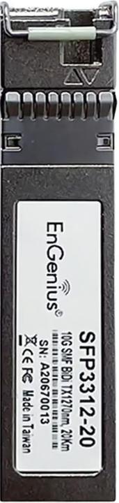 EnGenius SFP Module 10G Single-Mode Fiber BiDi 20km Tx1270nm/Rx1330nm, SFP3312-20A